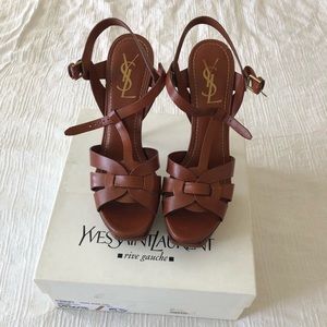 YSL Tribute Platform High Heel Sandals